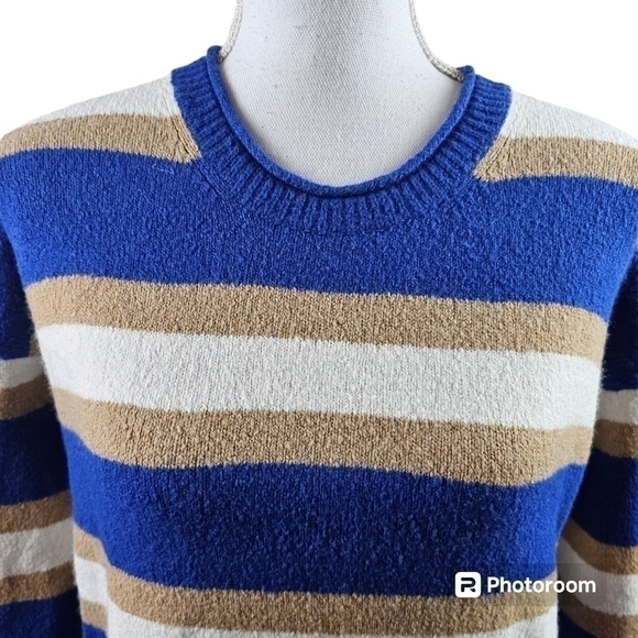 Madewell Belmore Striped Textured Pullover Sweater in XS - Picture 5 of 9